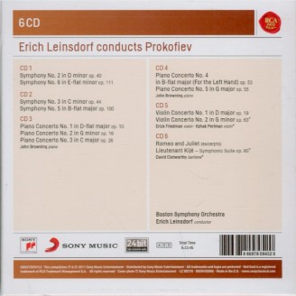 PROKOFIEV - Leinsdorf - Symphonie n°2 en ré mineur op.40..